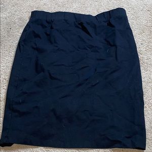 Black pencil skirt